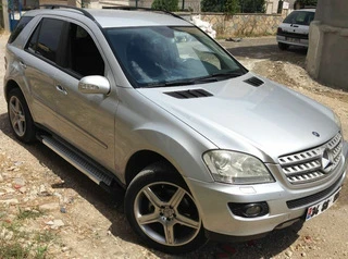 Бокові пороги Allmond Grey (2 шт., алюм.) для Mercedes ML W164