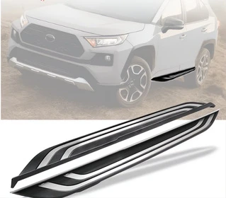 Бокові пороги OEM V2B (2 шт, алюміній) для Toyota Rav 4 2019- рр