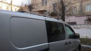 Рейлінги ХРОМ Коротка, чавунні ніжки для Peugeot Expert 2007-2016 рр