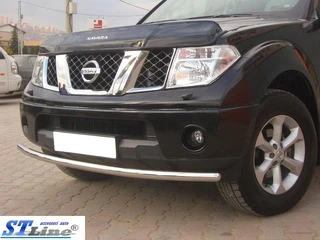 Передній захист ST008 (нерж) для Nissan Navara 2006-2015 рр