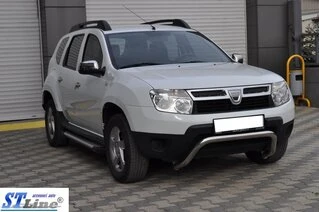 Передній захист ST011 (нерж.) для Dacia Duster 2008-2018 рр