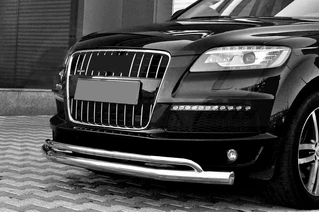 Передній захист ST017 (нерж.) для Ауди Q7 2005-2015 рр