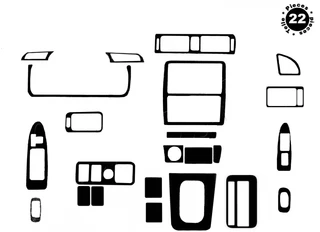 Накладки на панель (1997-1999) Дерево для Toyota Camry рр