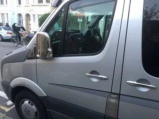 Накладки на ручки (4 шт, нерж) OmsaLine - Італійська нержавійка для Volkswagen Crafter 2006-2016 рр