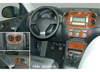 Накладки на панель (2011-2015) Дерево для Volkswagen Tiguan рр