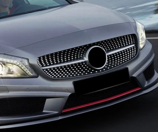 Передня решітка Diamond SIlver (2015-2018) для Mercedes A-сlass W176 рр