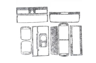 Накладки на панель (2000-2003) Титан для Ауди A3 рр