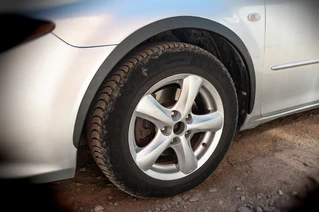 Накладки на арки (SD-SW) (4 шт, чорні, ABS-пластик) для Mazda 6 2003-2008 рр