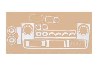 Накладки на панель (2004-2010) Алюміній для Renault Master рр