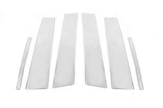 Накладки на дверні стійки (6 шт, нерж) для Mercedes A-сlass W177 2018- рр