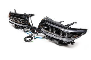 Передня оптика Lexus-design 4-LED V1 (2017-2025, 2 шт) для Toyota Land Cruiser Prado 150