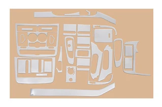 Накладки на панель Meric (Передня частина -2025 вставки в салон) 2004-2006, Алюміній для Mercedes Viano рр