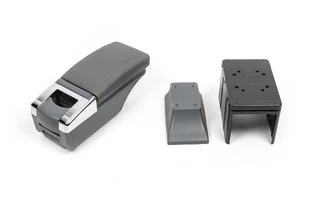 Універсальний підлокітник із підсклянником (сірий)