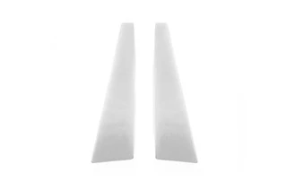 Накладки на стійки (2 шт, нерж) для Renault Megane II 2004-2009 рр