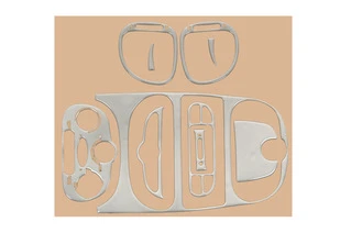 Накладки на панель (Meric, 2001-2025) Алюміній для Peugeot 206