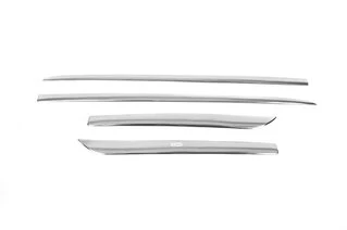 Молдинг дверний (4 шт, нерж) для Dacia Sandero 2013-2020 рр