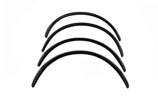 Накладки на арки (4 шт, чорні, ABS-пластик) для Ауди A4 B6 2000-2004 рр