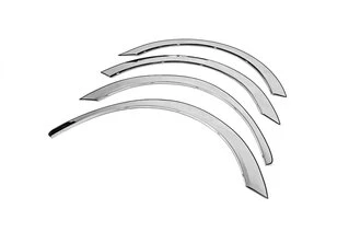 Накладки на арки (4 шт, нерж) 2 бокові двері, нержавіюча сталь для Peugeot Partner Tepee 2008-2018 рр