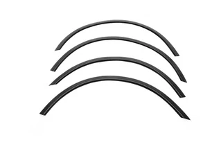 Накладки на арки (4 шт, чорні, ABS-пластик) для Ауди A4 B7 2004-2008 рр