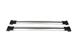 Перемички на звичайні рейлінги без ключа Can V1 (2 шт) до 138 см, Чорні для Nissan Primera P11 1996-2002 рр