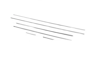 Нижні молдинги стекол (6 шт., Нерж) для Hyundai I-20 2008-2012 рр