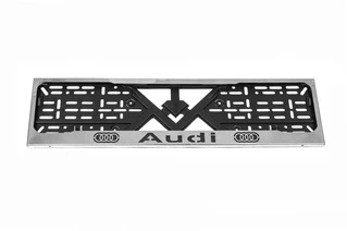 Рамка під номер хром Ауди (1 шт, нержавіюча сталь) для Тюнінг Ауди