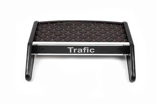 Полиця на панель (2010-2014, Чорна з червоною ниткою) для Renault Trafic рр