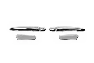 Накладки на дверні ручки HB (4шт, нерж) Carmos - Турецька сталь для Renault Clio IV 2012-2019 рр