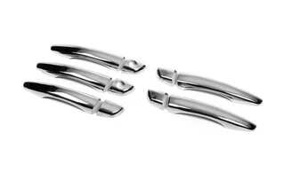 Накладки на ручки (нерж) 4 шт, OmsaLine - Італійська нержавійка для Citroen Jumpy/Dispatch 2017- рр