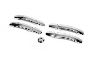 Накладки на ручки OmsaLine (нерж.) 3 двері для Ford Custom 2013-2022 рр