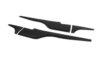 Молдинг на верх дверей (4 шт, ABS) для Toyota Hilux 2015- рр