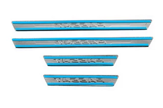 Накладки на дверні пороги Carmos V3 (4 шт, нерж) для Volkswagen Passat B8 2015-2023 рр