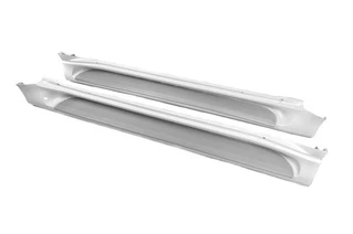 Бокові пороги GX-style (2 шт., алюміній) Чорний колір (сіра підніжка) для Toyota Land Cruiser Prado 150