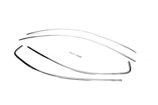 Верхні молдинги скла 6 шт, нерж) OmsaLine - Італійська нержавійка для Volkswagen Jetta 2011-2018 рр