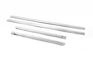 Молдинг дверний (4 шт, нерж) OmsaLine - Італійська нержавійка для Ford Focus II 2005-2008 рр