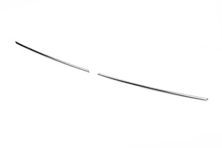 Накладки на решітку (2 шт) Carmos - Турецька сталь для Renault Clio V 2019- рр