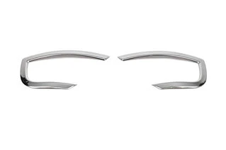 Накладки на задні рефлектори 2 шт, нерж) OmsaLine - Італійська нержавійка для Dacia Duster 2018-2024 рр