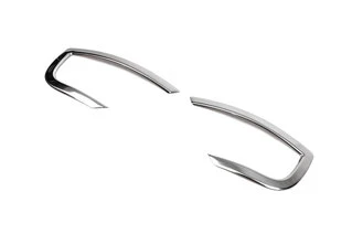 Накладки на задні рефлектори 2 шт, нерж) OmsaLine - Італійська нержавійка для Dacia Duster 2018-2024 рр