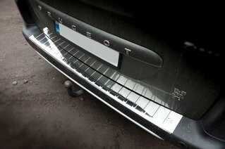 Накладки на задній бампер Carmos V1 (нерж.) для Citroen Berlingo 2008-2018 рр