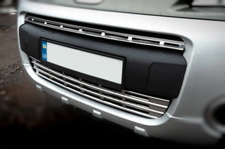 Накладка на передній бампер Ince (2014-2019, під фарбування) для Ford Transit 2014- рр