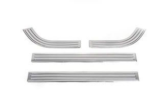 Накладки на внутрішні пороги Carmos (4 шт) для Renault Clio V 2019- рр