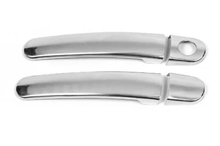 Накладки на ручки (нерж) 2 шт, Carmos - Турецька сталь для Seat Ibiza 2002-2009 рр