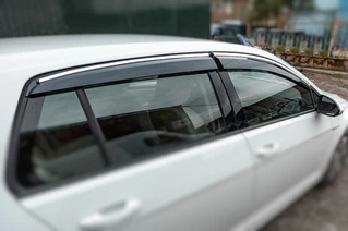 Вітровики з хромом HB (4 шт., Sunplex Chrome) для Volkswagen Golf 7/E-Golf