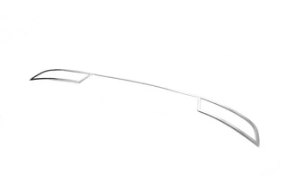 Накладки на торець бамперу Carmos (3 шт, нерж) для Skoda Superb 2015-2024 рр