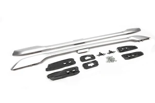 Рейлінги оригінальний дизайн (Сірі, 2 шт) для Toyota Land Cruiser Prado 150