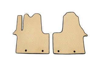 Килимки (2 шт, EVA, бежеві) для Opel Vivaro 2015-2019 рр