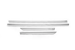 Молдинг дверний OmsaLine (4 шт, нерж.) OmsaLine, -20252 (довгий) для Nissan Qashqai 2010-2014рр