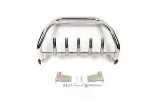 Кенгурятник WT003 (нерж) 51 мм, без напису для Volkswagen T5 2010-2015 рр