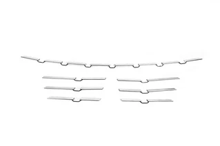 Накладки на бампер 2021-2025 (7 шт, нерж) для Renault Megane IV рр