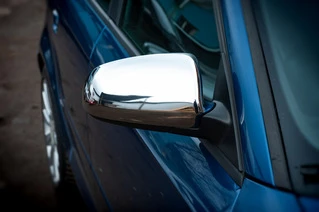 Накладки на дзеркала 2004-2008 (2 шт., нерж) для Ауди A6 C6 рр